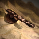 Lava Mortise Textured Designer Brass Door Handle from Tattva Art Hardware by Mukul Goyal