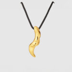 Eden Mojo Pendant – Sculptural Brass Pendant Necklace (polished Brass)